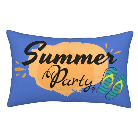 Kll Summer Party Pillow Covers Envelope Closure,Super Soft And Cozy Fuzzy Fleece Pillow Case Cover 16"X24"