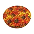 thumbnail image 1 of Kll Sunflower Round Bar Chair Cushion Cover 14 Inch,Bar Stool Protector With Elastic, Soft Washable, 1 of 7