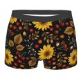 thumbnail image 1 of Kll Sunflowers Leaves Men'S Cotton Boxer Briefs Underwear-Large, 1 of 9