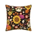 thumbnail image 1 of Kll Sunflowers Mushrooms Decorative Throw Pillow Covers Velvet Soft For Couch Sofa Bedroom Living Room Outdoor -18"X18", 1 of 8