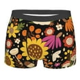 thumbnail image 1 of Kll Sunflowers Mushrooms Men'S Cotton Boxer Briefs Underwear-Small, 1 of 9