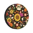 thumbnail image 1 of Kll Sunflowers Mushrooms Tire Cover,Universal Wheel Tire Cover For Trailer, Rv, Suv, Truck,Camper And Many Vehicle,(16 Inch), 1 of 8