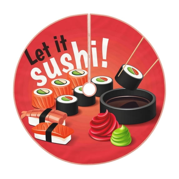 Kll Sushi Christmas Tree Skirt 30",Party Decorations Farmhouse For Christmas Decorations Holiday Party