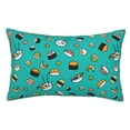 thumbnail image 1 of Kll Sushi Pillow Covers Envelope Closure,Super Soft And Cozy Fuzzy Fleece Pillow Case Cover 20"X30", 1 of 9
