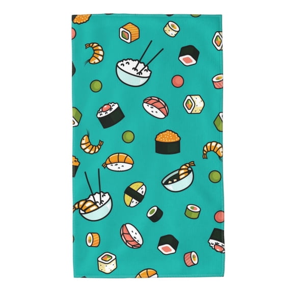 Kll Sushi Ultra Absorbent & Soft Hand Towels For Bath, Hand, Face, Gym And Spa-27.5x16in