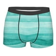 thumbnail image 1 of Kll Teal Turquoise Men'S Cotton Boxer Briefs Underwear-Small, 1 of 9
