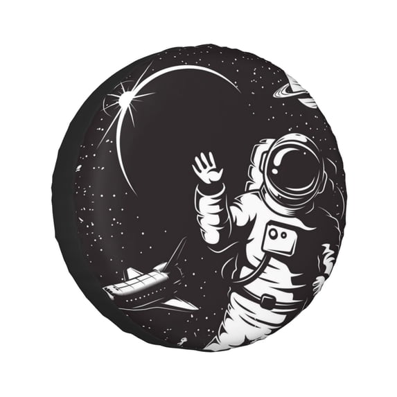 Kll The Race To Space Tire Cover,Universal Wheel Tire Cover For Trailer, Rv, Suv, Truck,Camper And Many Vehicle,(17 Inch)