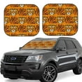 thumbnail image 1 of Kll Tiger Windshield Sun Shade 2-Piece Foldable Car Front Window Sunshade For Most Sedans Suv Truck - Auto Sun Blocker Visor Protector Blocks Max Uv Rays - Large, 1 of 7