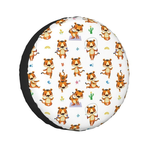 Kll Tigers Go In For Sports Tire Cover,Universal Wheel Tire Cover For Trailer, Rv, Suv, Truck,Camper And Many Vehicle,(16 Inch)