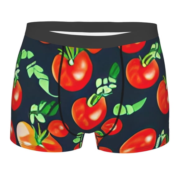 Kll Tomatoes Men'S Cotton Boxer Briefs Underwear-Large