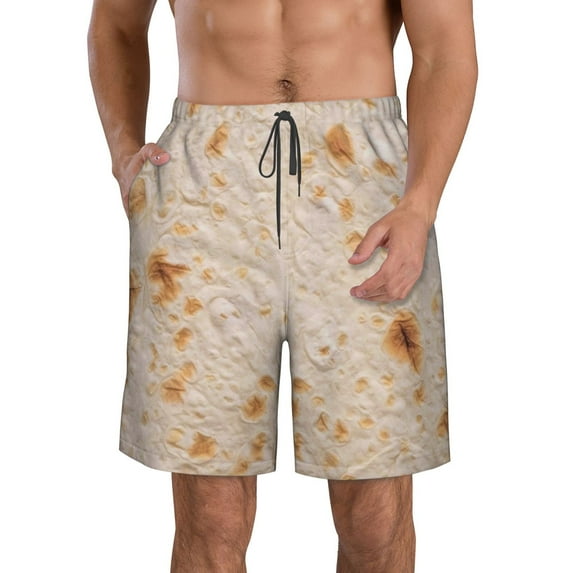 Kll Tortilla Men'S Casual Summer Beach Shorts Hawaiian Shorts With Pockets-3x-Large