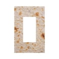 thumbnail image 1 of Kll Tortilla Wall Plate,Gloss Finish,Standard Size 1 - 5" X 3", Polycarbonate Thermoplastic,Electric Receptacle Plug Covers, 1 of 8