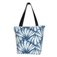 thumbnail image 1 of Kll Tote Bag For Women Blue Shells Print Shopping Grocery Reusable Bags For Office School Shopping Travel, 1 of 8