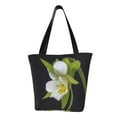 thumbnail image 1 of Kll Tote Bag For Women Field Pansy Print Shopping Grocery Reusable Bags For Office School Shopping Travel, 1 of 7