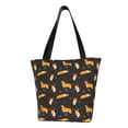 thumbnail image 1 of Kll Tote Bag For Women Royal Corgi1 Print Shopping Grocery Reusable Bags For Office School Shopping Travel, 1 of 7