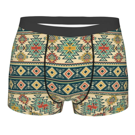 Kll Traditional Tribal Aztec1 Men'S Cotton Boxer Briefs Underwear-Large