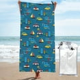 thumbnail image 1 of Kll Transportations With Buildings,Cartoon Transportations Microfiber Beach Towel Fast Drying,Extra Large 27.5"X55" Sand Free Beach Towel Super Lightweight Towels, 1 of 1