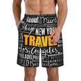 thumbnail image 1 of Kll Travel Men'S Casual Summer Beach Shorts Hawaiian Shorts With Pockets-Small, 1 of 9