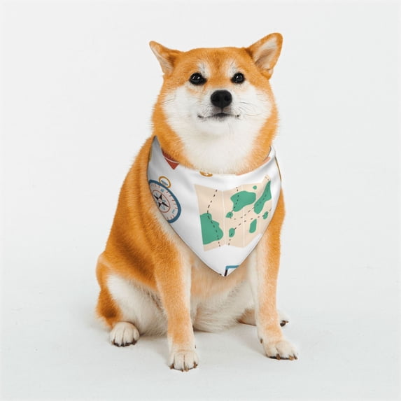 Kll Travel1 Dog Bandanas,Triangle Reversible Pet Scarf For Small Medium Large And Extra Large Dogs-Small