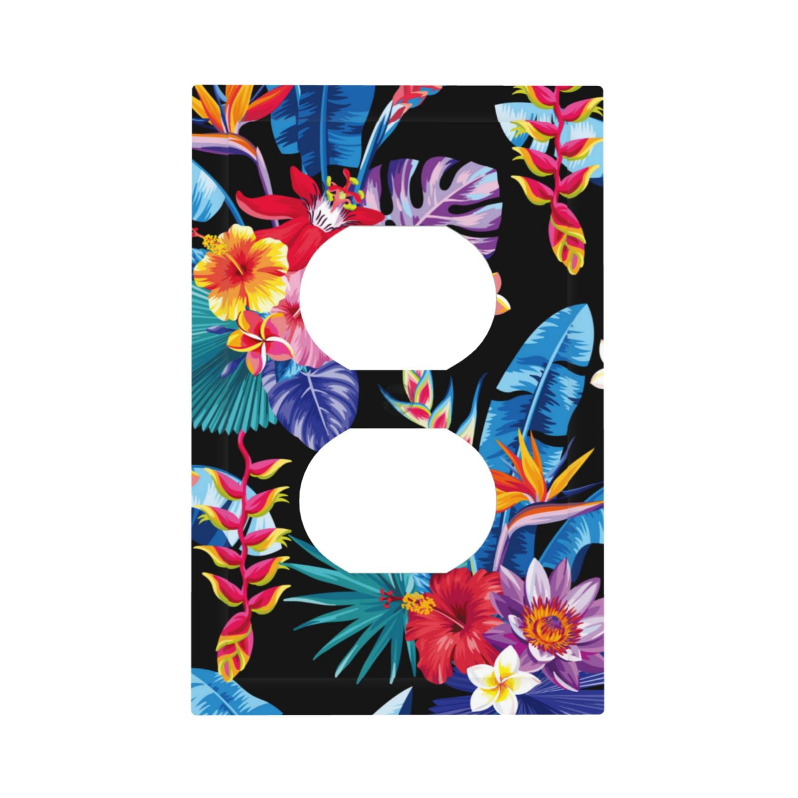 Kll Tropical Palm Leaves Fern Leaf Wall Plate,Gloss Finish,Standard Kll Tropical Palm Leaves Fern Leaf Wall Plate,Gloss Finish,Standard