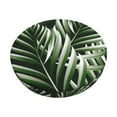 thumbnail image 1 of Kll Tropical Palm Leaves1 Round Bar Chair Cushion Cover 12 Inch,Bar Stool Protector With Elastic, Soft Washable, 1 of 7