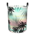 thumbnail image 1 of Kll Tropical Summer Palm Waterproof Foldable Laundry Hamper Bucket With Handles For Storage Bin,Kids Room,Home Organizer (Small), 1 of 8