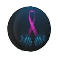 thumbnail image 1 of Kll Two Human Hands Are Holds Pink Ribbon Awareness Tire Cover,Universal Wheel Tire Cover For Trailer, Rv, Suv, Truck,Camper And Many Vehicle,(14 Inch), 1 of 7