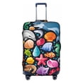 thumbnail image 1 of Kll Underwater Diving Animals Luggage Cover Suitcase Cover Suitcase Protector (Luggage not included)-Medium, 1 of 8