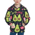 thumbnail image 1 of Kll Unisex Kids Boys Girls Hooded Pocket Pullover Hoodies-Avocado Love, 1 of 9