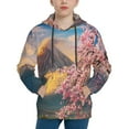 thumbnail image 1 of Kll Unisex Kids Boys Girls Hooded Pocket Pullover Hoodies-Cherry Blossoms, 1 of 9