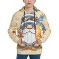 thumbnail image 1 of Kll Unisex Kids Boys Girls Hooded Pocket Pullover Hoodies-Hello Summer Cute Gnome, 1 of 9