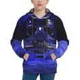 thumbnail image 1 of Kll Unisex Kids Boys Girls Hooded Pocket Pullover Hoodies-Steel Skull, 1 of 9