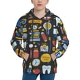 thumbnail image 1 of Kll Unisex Kids Boys Girls Hooded Pocket Pullover Hoodies-Teeth, 1 of 9