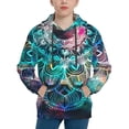 thumbnail image 1 of Kll Unisex Kids Boys Girls Hooded Pocket Pullover Hoodies-Watercolor Mandala, 1 of 9