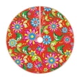 thumbnail image 1 of Kll Vector Mexican Otomi Style Bright Christmas Tree Skirt 48",Party Decorations Farmhouse For Christmas Decorations Holiday Party, 1 of 8