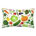 thumbnail image 1 of Kll Vegetables2 Pillow Covers Envelope Closure,Super Soft And Cozy Fuzzy Fleece Pillow Case Cover 16"X24", 1 of 8