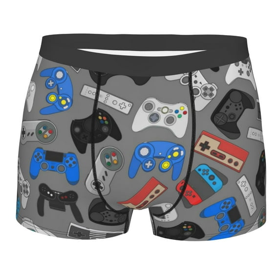 Kll Video Game Men'S Cotton Boxer Briefs Underwear-Xx-Large