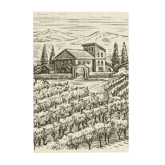 Kll Vineyard Landscape - 300 Piece Jigsaw Puzzle For Adult And Teenagers Family Educational Game Toys 300pcs