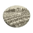 thumbnail image 1 of Kll Vineyard Landscape Round Bar Chair Cushion Cover 14 Inch,Bar Stool Protector With Elastic, Soft Washable, 1 of 7