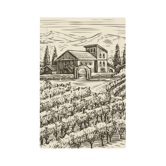 Kll Vineyard Landscape Wall Plate,Gloss Finish,Standard Size 1 - 5" X 3", Polycarbonate Thermoplastic,Electric Receptacle Plug Covers