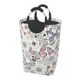 thumbnail image 1 of Kll Vintage Butterflies Laundry Hamper,Large Canvas Fabric Lightweight Storage Basket Toy Organizer Dirty Clothes Collapsible Waterproof For College Dorms,Children Bedroom,Bathroom, 1 of 6