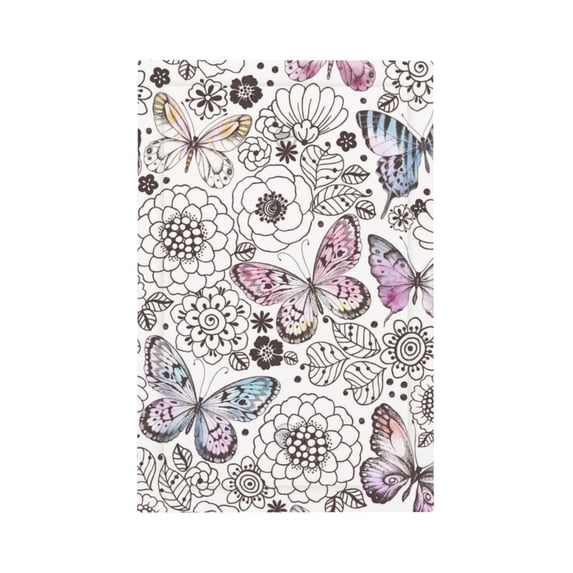 Kll Vintage Butterflies Wall Plate,Gloss Finish,Standard Size 1 - 5" X 3", Polycarbonate Thermoplastic,Electric Receptacle Plug Covers