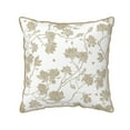 thumbnail image 1 of Kll Vintage Stylized White Color Decorative Throw Pillow Covers Velvet Soft For Couch Sofa Bedroom Living Room Outdoor -18"X18", 1 of 8