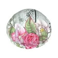 thumbnail image 1 of Kll Vintage Wood With Floral Pattern Shower Cap & Bath Cap For Women,Reversible Oversized Waterproof Shower Caps For All Hair Lengths,Elastic Reusable Bathing Hair Cap, 1 of 9