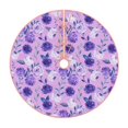 thumbnail image 1 of Kll Violet Christmas Tree Skirt 30",Party Decorations Farmhouse For Christmas Decorations Holiday Party, 1 of 8