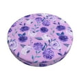 thumbnail image 1 of Kll Violet Round Bar Chair Cushion Cover 13 Inch,Bar Stool Protector With Elastic, Soft Washable, 1 of 7