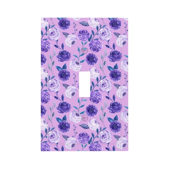 Kll Violet Wall Plate,Gloss Finish,Standard Size 1 - 5" X 3", Polycarbonate Thermoplastic,Electric Receptacle Plug Covers
