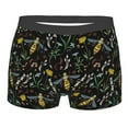 thumbnail image 1 of Kll Wasp And Florals Men'S Cotton Boxer Briefs Underwear-Small, 1 of 9