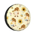 thumbnail image 1 of Kll Watercolor Bee Honey Honeycomb Bee Tire Cover,Universal Wheel Tire Cover For Trailer, Rv, Suv, Truck,Camper And Many Vehicle,(15 Inch), 1 of 7