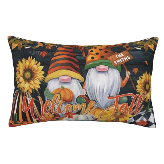 Kll Welcom Fall Pillow Covers Envelope Closure,Super Soft And Cozy Fuzzy Fleece Pillow Case Cover 14"X20"